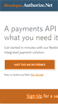 Mobile Screenshot of developer.authorize.net